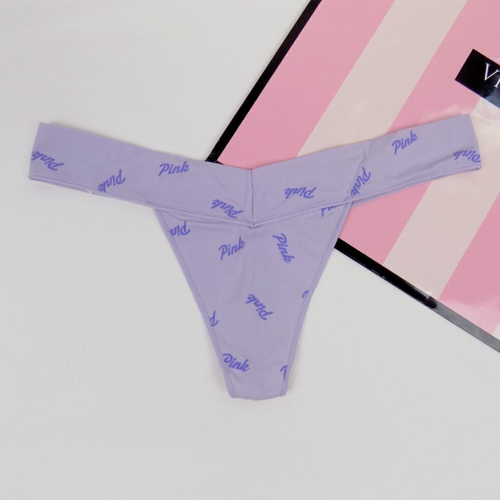 nwt victoria's secret pink logo no show seamless thong
